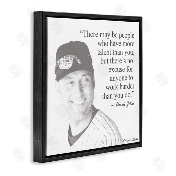 Stupell Industries Penny Lane Publishing | Work Hard Derek Jeter Quote