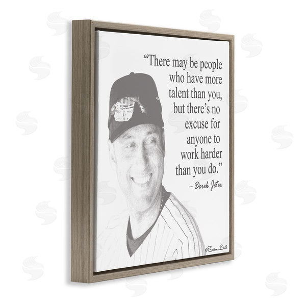 Stupell Industries Penny Lane Publishing | Work Hard Derek Jeter Quote