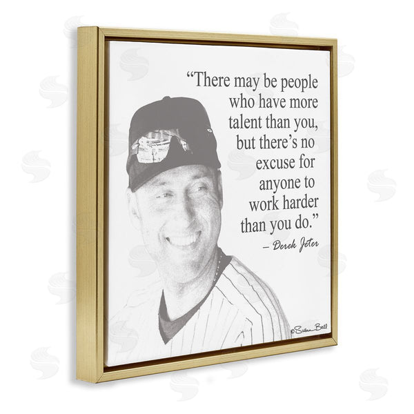 Stupell Industries Penny Lane Publishing | Work Hard Derek Jeter Quote