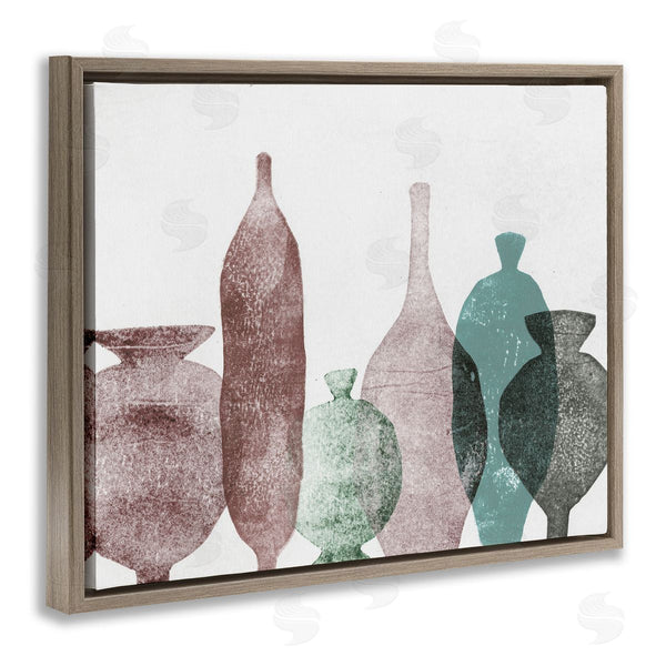 Stupell Industries Pernille Folcarelli | Neutral Brown & Green Vases Wall Art