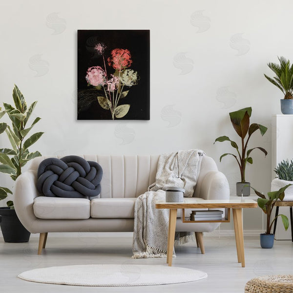 Stupell Industries Pernille Folcarelli | Rustic Roses On Black Wall Art