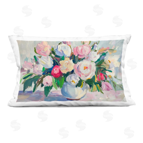 stupell industries Petal Prints Design | Abstract Colorful Bouquet Pastel Printed Throw Pillow