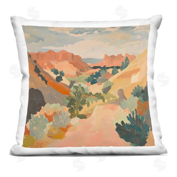 stupell industries Petal Prints Design | Abstract Desert Scene Printed Throw Pillow