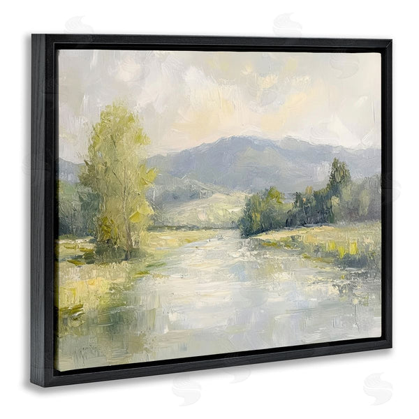 Stupell Industries Petal Prints Design | Abstract River & Mountain Scene