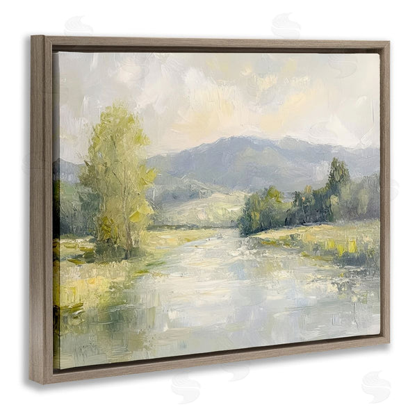 Stupell Industries Petal Prints Design | Abstract River & Mountain Scene