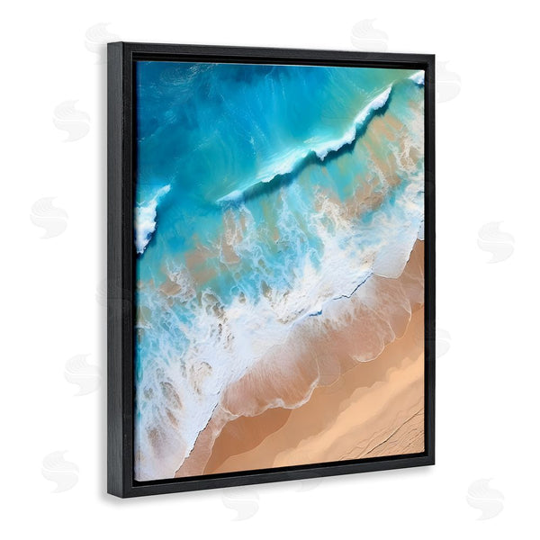 Stupell Industries Petal Prints Design | Aerial Abstract Sea Waves Wall Art