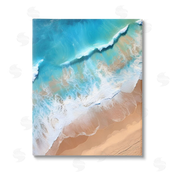 stupell industries Petal Prints Design | Aerial Abstract Sea Waves Wall Art