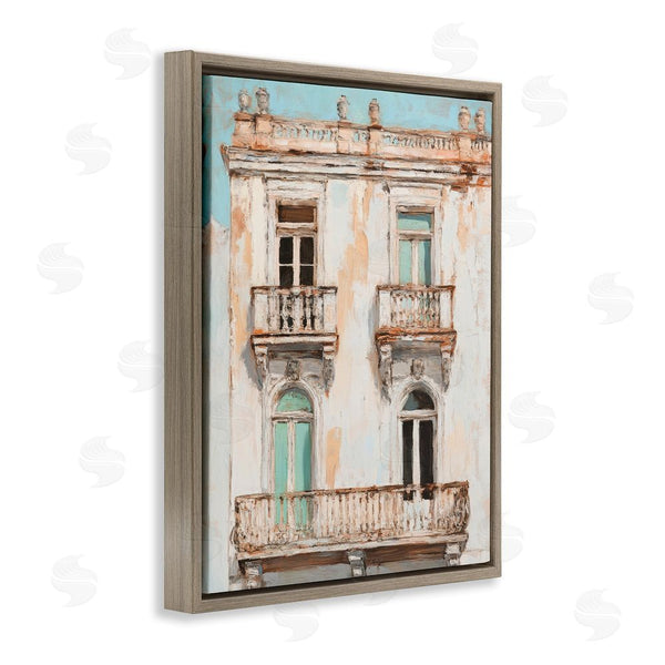 Stupell Industries Petal Prints Design | Aged Architecture City Buildings Wall Art
