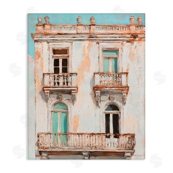 stupell industries Petal Prints Design | Aged Architecture City Buildings Wall Art
