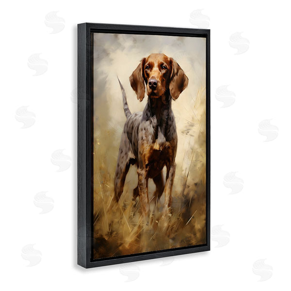 Stupell Industries Petal Prints Design | Alert Hunting Dog