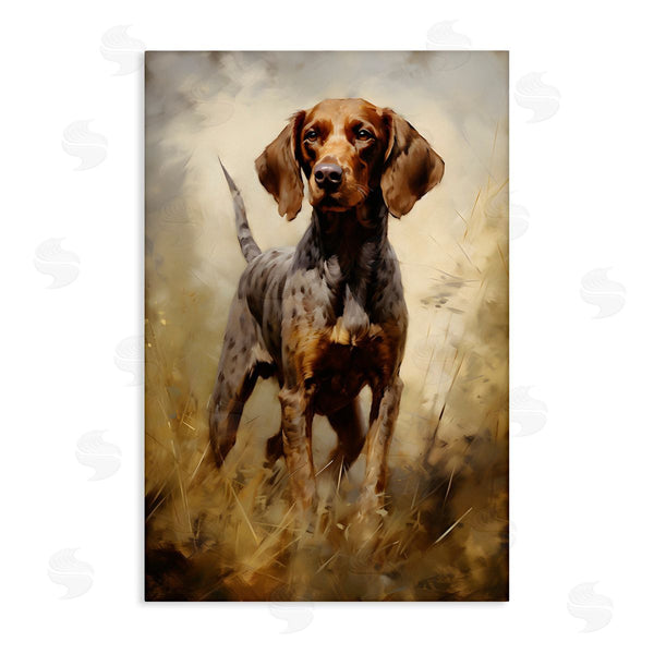 stupell industries Petal Prints Design | Alert Hunting Dog