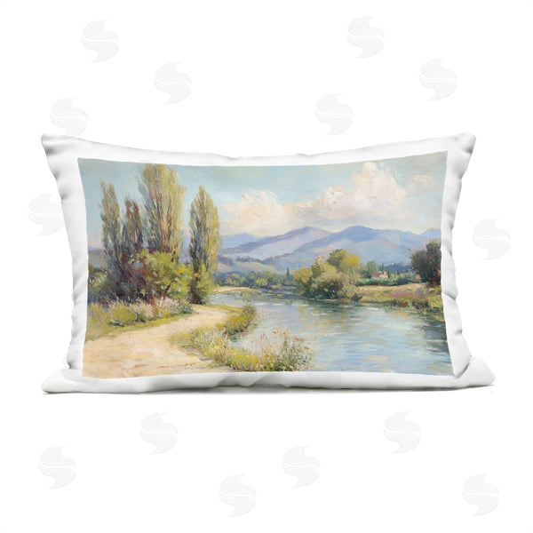 Stupell Industries Petal Prints Design | Along The Mountain River Printed Throw Pillow