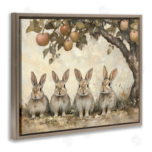 Stupell Industries Petal Prints Design | Autumn Bunnies & Apples Wall Art