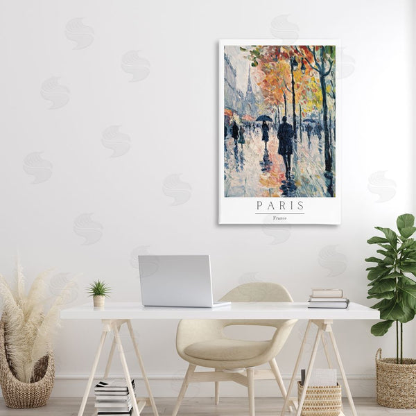 Stupell Industries Petal Prints Design | Autumnal Paris Street Scene Wall Art