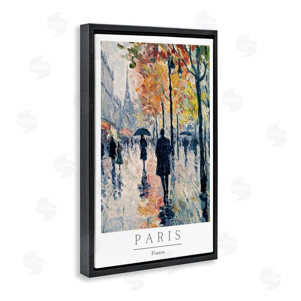 Stupell Industries Petal Prints Design | Autumnal Paris Street Scene Wall Art