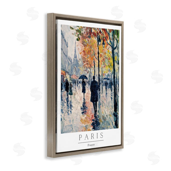 Stupell Industries Petal Prints Design | Autumnal Paris Street Scene Wall Art