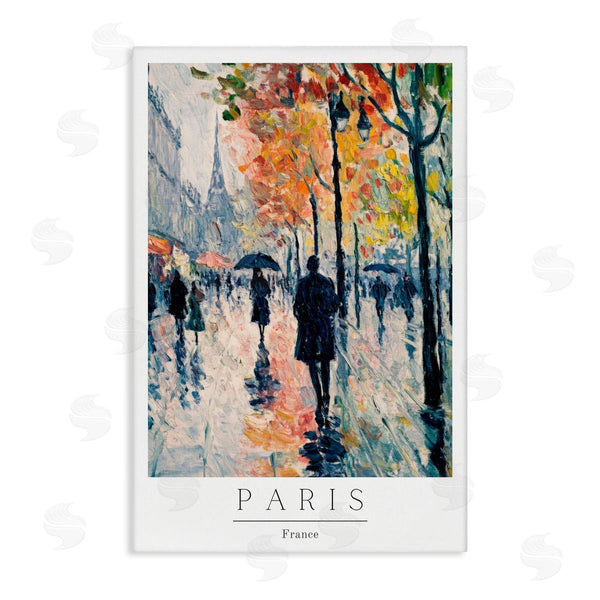stupell industries Petal Prints Design | Autumnal Paris Street Scene Wall Art