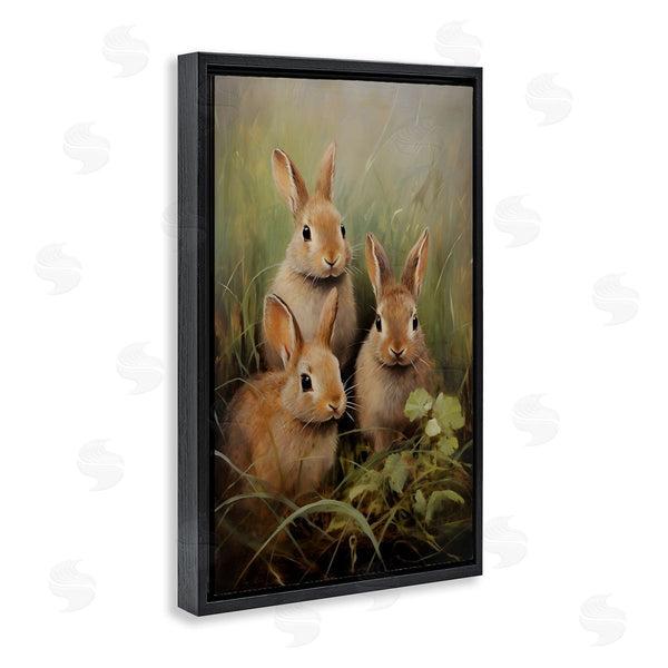 Stupell Industries Petal Prints Design | Baby Bunny Trio