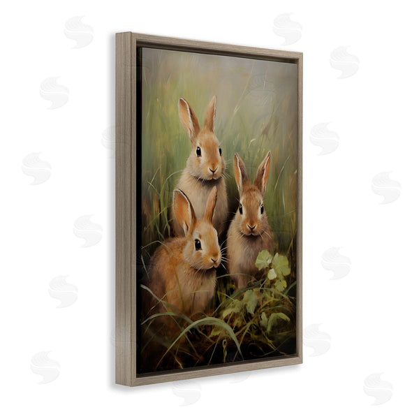 Stupell Industries Petal Prints Design | Baby Bunny Trio