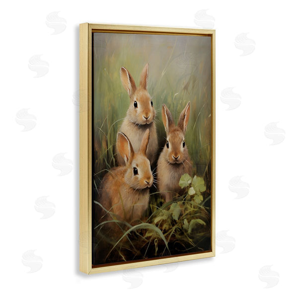 Stupell Industries Petal Prints Design | Baby Bunny Trio