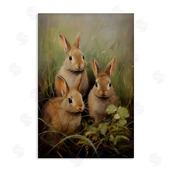 stupell industries Petal Prints Design | Baby Bunny Trio