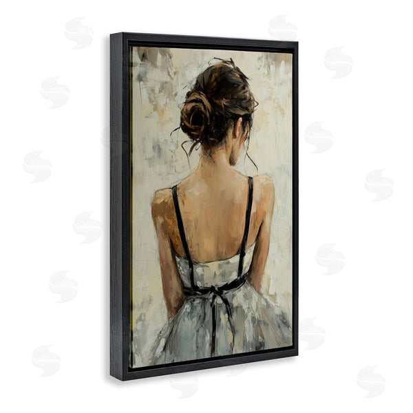 Stupell Industries Petal Prints Design | Back View Female In Dress Wall Art