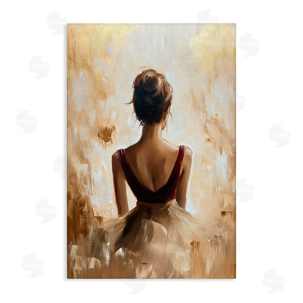 stupell industries Petal Prints Design | Ballerina Figure Abstract Portrait Wall Art
