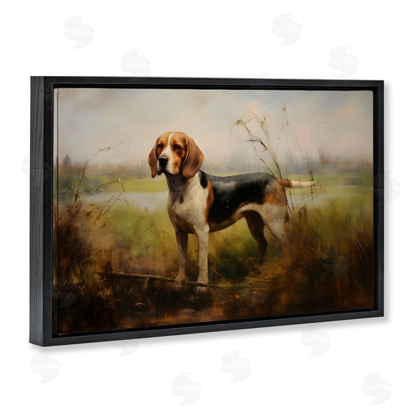 Stupell Industries Petal Prints Design | Beagle Dog Rural Field