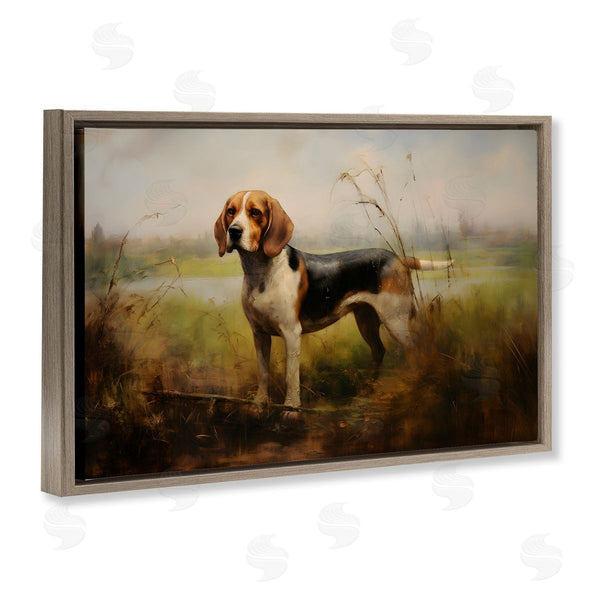 Stupell Industries Petal Prints Design | Beagle Dog Rural Field
