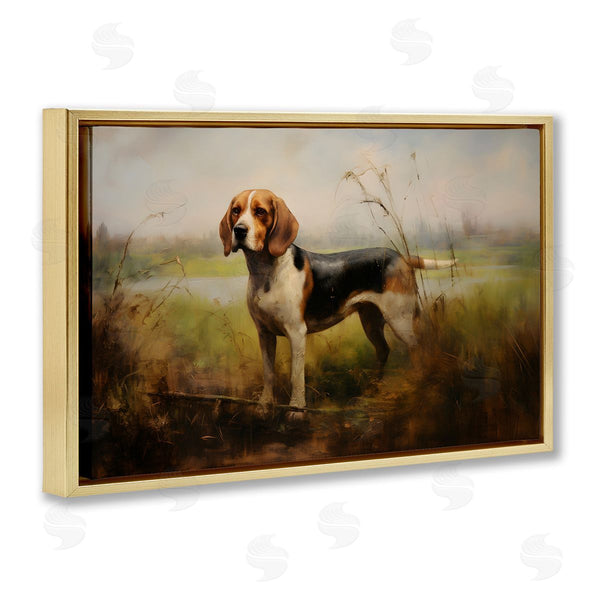 Stupell Industries Petal Prints Design | Beagle Dog Rural Field