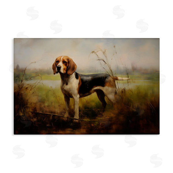stupell industries Petal Prints Design | Beagle Dog Rural Field