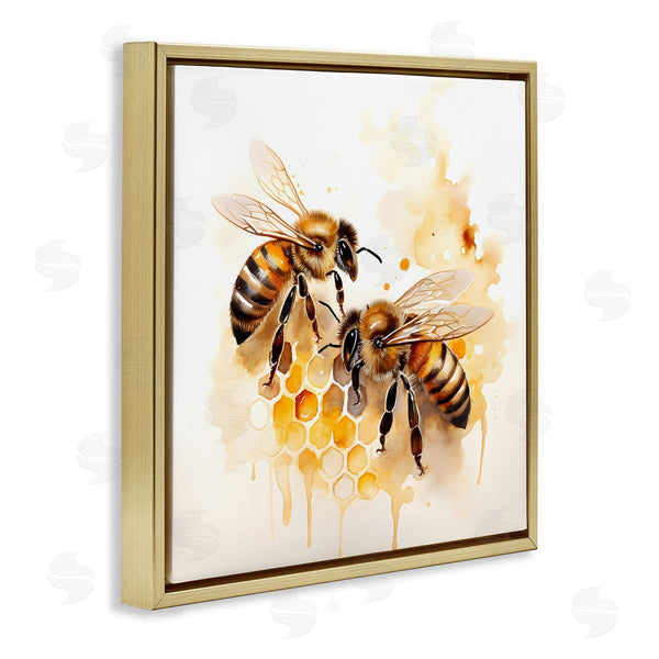 Stupell Industries Petal Prints Design | Bee Talk Pair