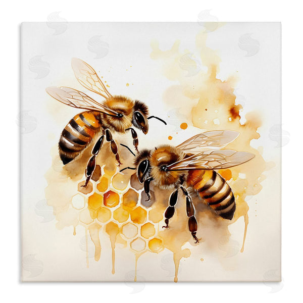 stupell industries Petal Prints Design | Bee Talk Pair