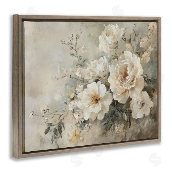 Stupell Industries Petal Prints Design | Beige Faded Florals