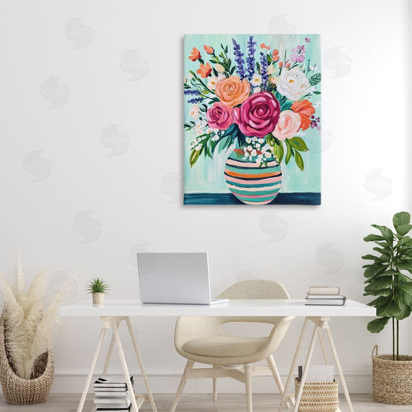 Stupell Industries Petal Prints Design | Big Bloom Abstract Bouquet Wall Art