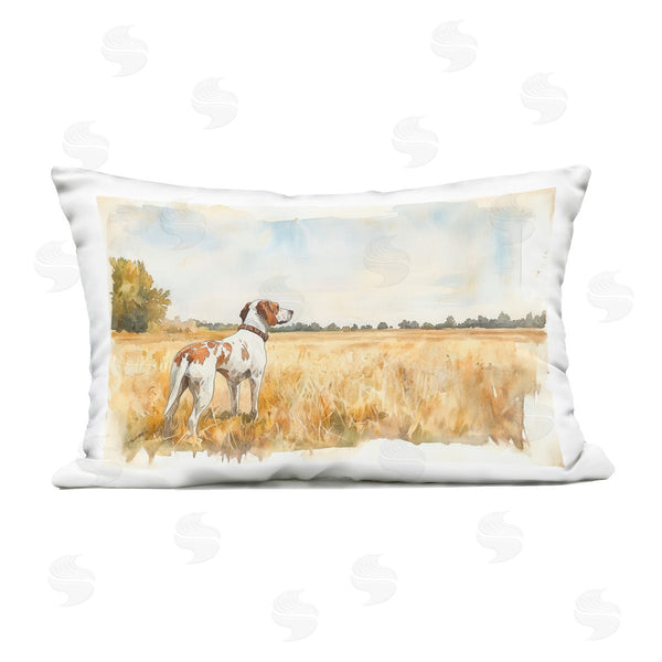 Stupell Industries Petal Prints Design | Bird Dog In Open Meadow Printed Throw Pillow