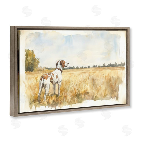 Stupell Industries Petal Prints Design | Bird Dog In Open Meadow Wall Art