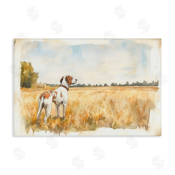 stupell industries Petal Prints Design | Bird Dog in Open Meadow Wall Art