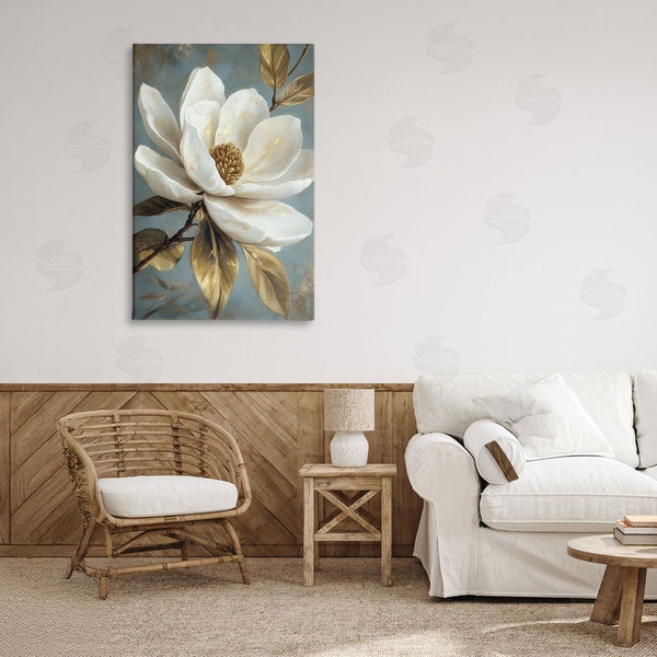 Stupell Industries Petal Prints Design | Bloomed White Magnolia Floral Wall Art