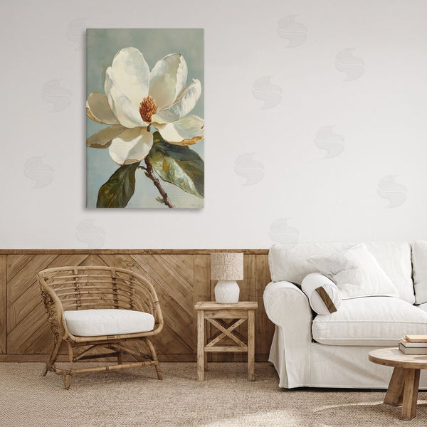 Stupell Industries Petal Prints Design | Blossomed White Magnolia Floral Wall Art