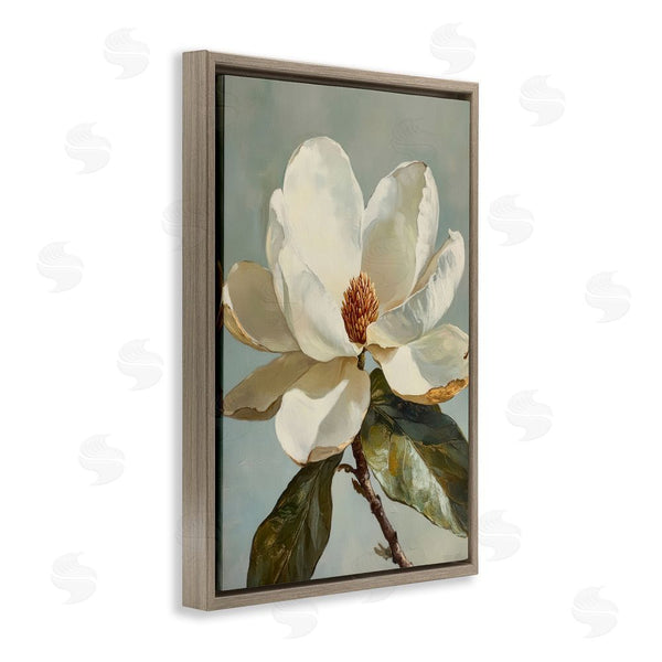 Stupell Industries Petal Prints Design | Blossomed White Magnolia Floral Wall Art