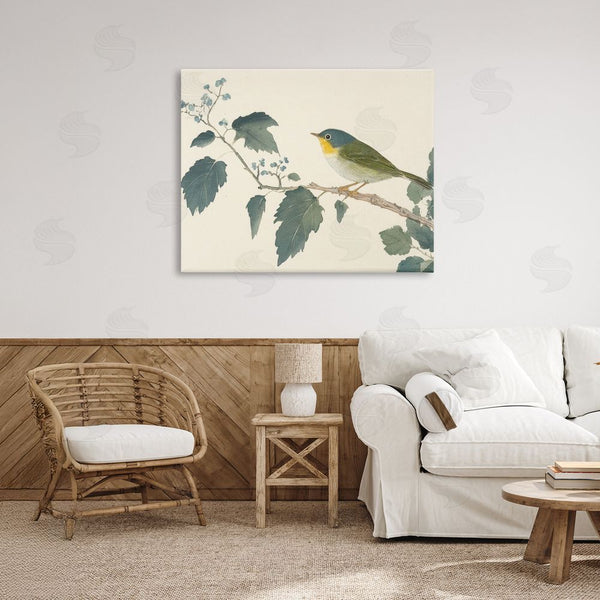Stupell Industries Petal Prints Design | Blue Bird And Leaves Wall Art