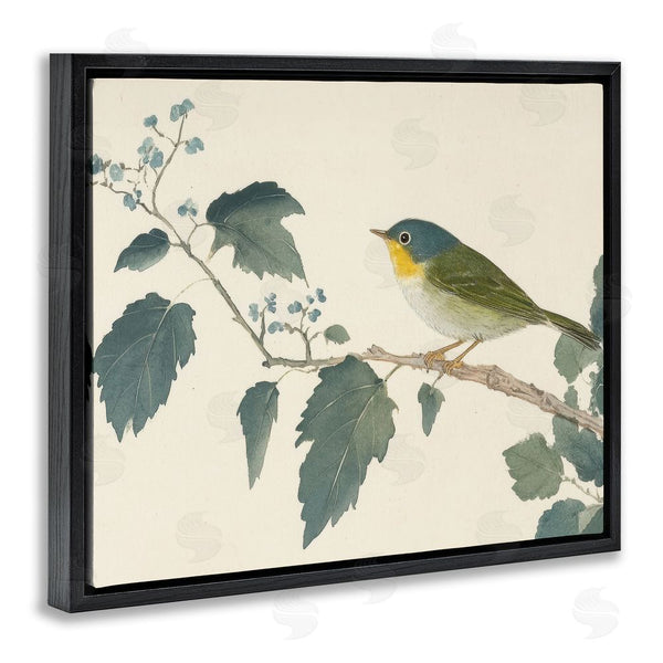 Stupell Industries Petal Prints Design | Blue Bird And Leaves Wall Art