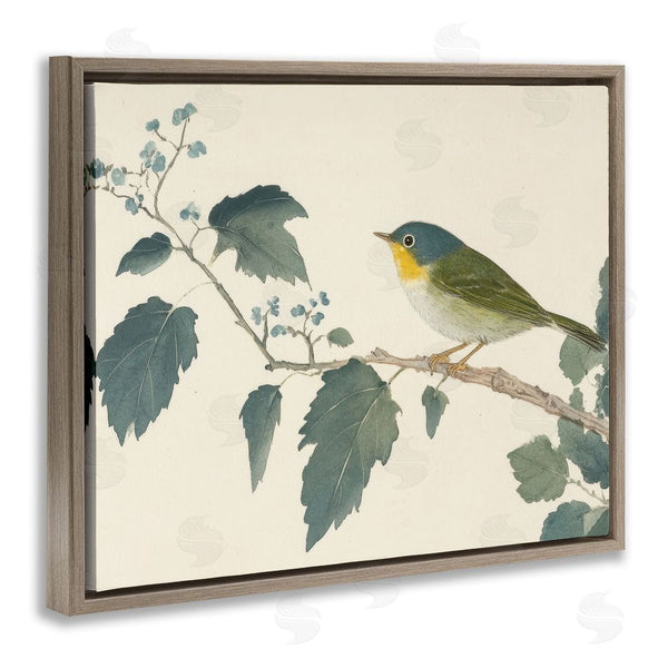 Stupell Industries Petal Prints Design | Blue Bird And Leaves Wall Art