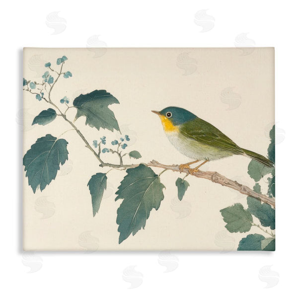 stupell industries Petal Prints Design | Blue Bird and Leaves Wall Art