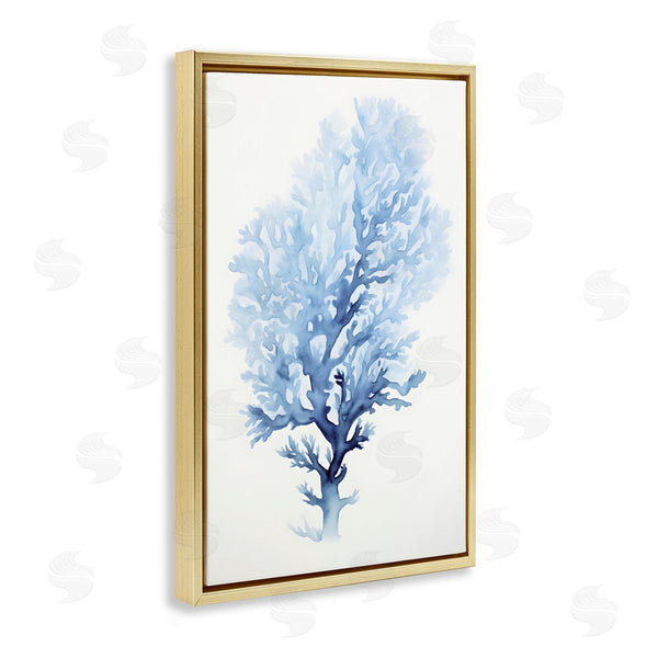 Stupell Industries Petal Prints Design | Blue Coral Impression