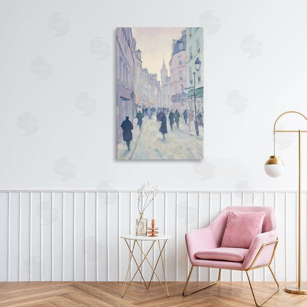 Stupell Industries Petal Prints Design | Blue Paris Street Scene Wall Art