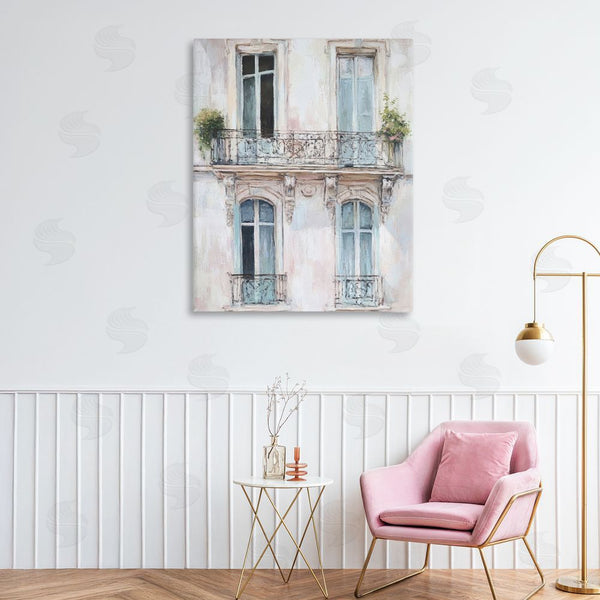 Stupell Industries Petal Prints Design | Blue Windows On City Buildings Wall Art
