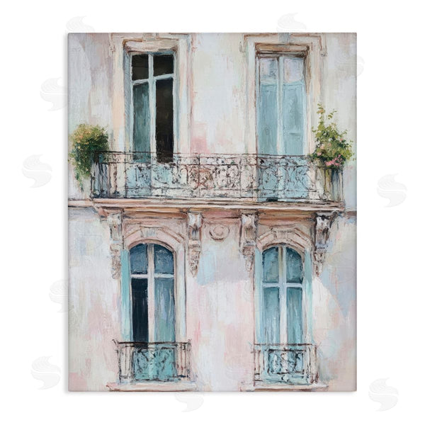 stupell industries Petal Prints Design | Blue Windows on City Buildings Wall Art