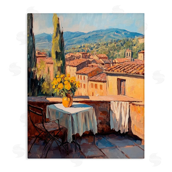stupell industries Petal Prints Design | Breakfast On The Balcony